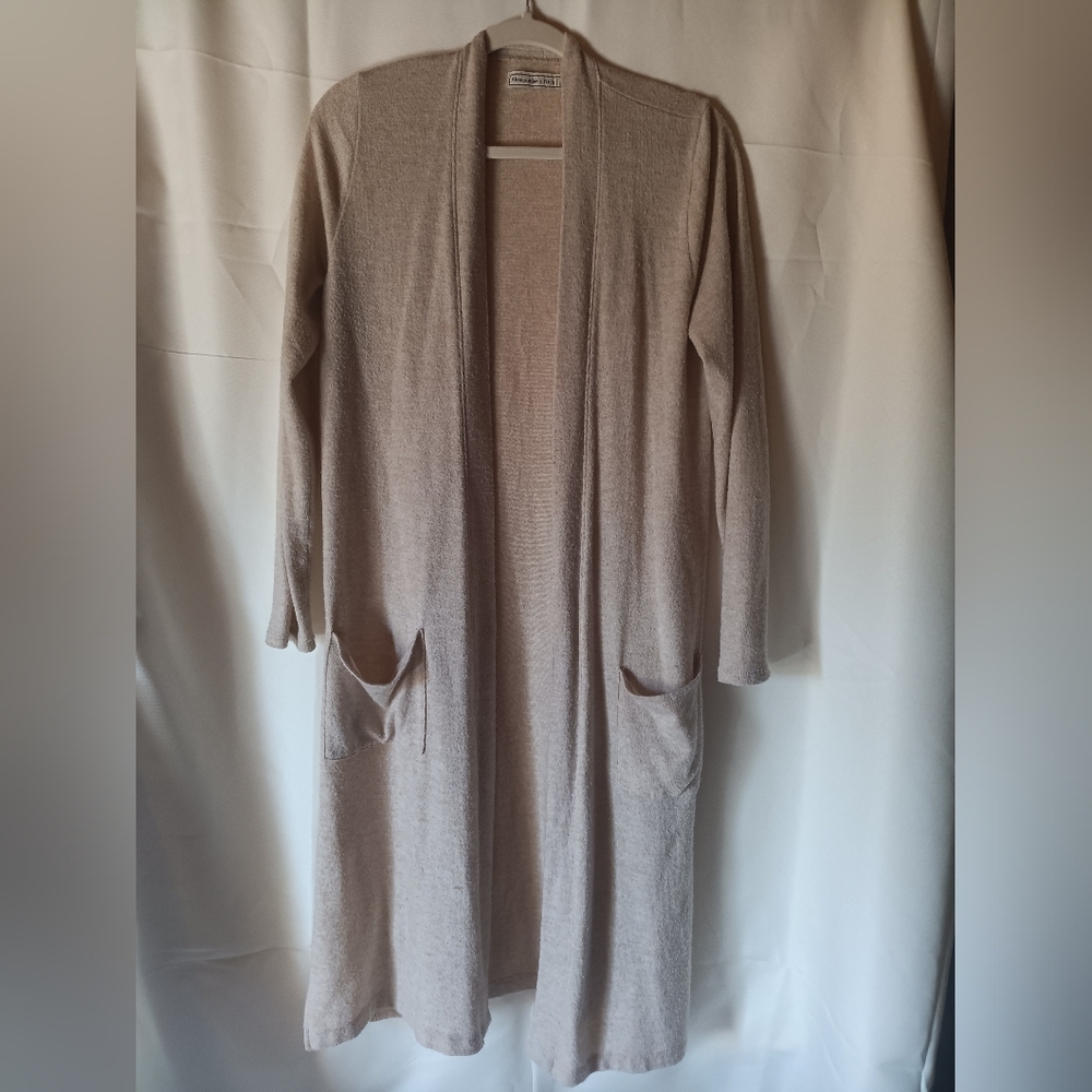 Abercrombie & Fitch Long Tan Cardigan